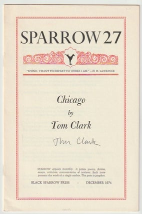 Item #10203 CHICAGO (SPARROW 27). Tom Clark