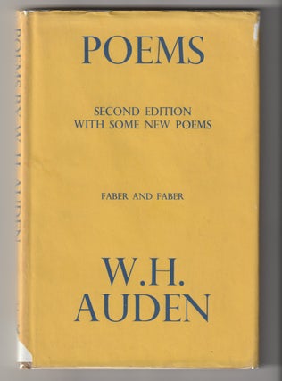 Item #11629 POEMS; Second Edition with some New Poems. W. H. Auden