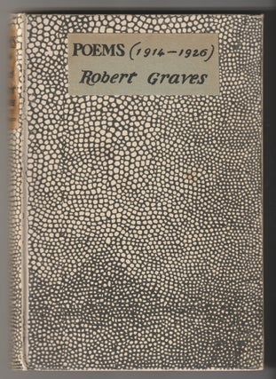 Item #11668 POEMS (1914-1926). Robert Graves