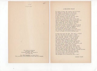 Item #11942 "A Hillside Thaw" Robert Frost