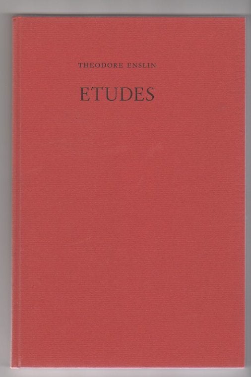 Item #12460 ETUDES. Theodore Enslin.