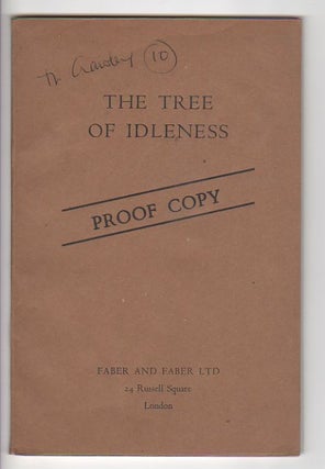 Item #12591 THE TREE OF IDLENESS; And Other Poems. Lawrence Durrell