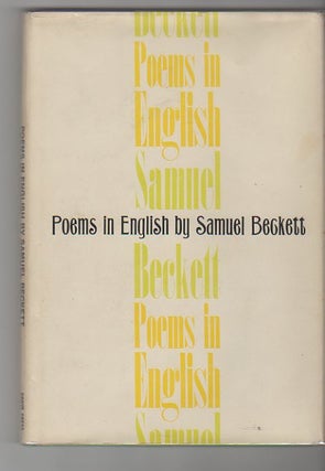 Item #12959 POEMS IN ENGLISH. Samuel Beckett