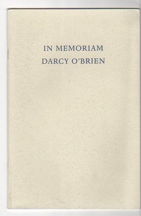 Item #13202 IN MEMORIAM DARCY O'BRIEN 1939 - 1998. Seamus Heaney