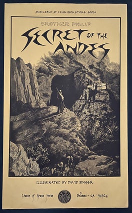 Item #13402 poster for SECRET OF THE ANDES. Singer David, Brother Philip