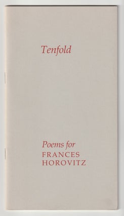 Item #13638 TENFOLD; Poems for Frances Horovitz. Seamus Heaney, Ted Hughes