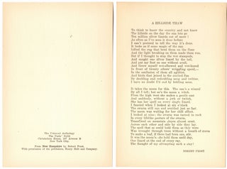 Item #13714 "A Hillside Thaw" Robert Frost