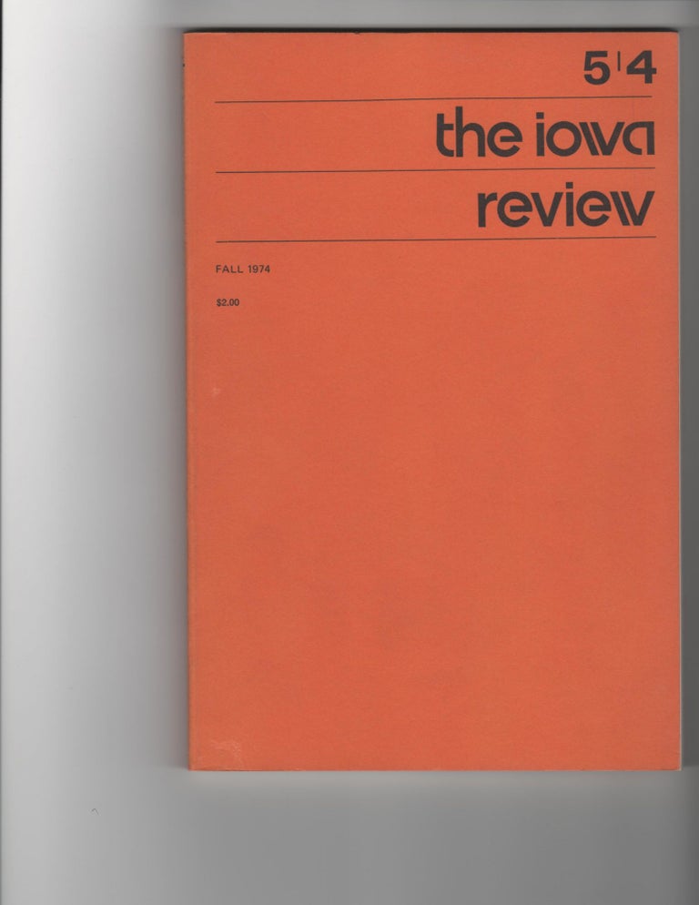 Item #14368 THE IOWA REVIEW Vol. 5, No. 4. Charles Simic, Denis Johnson.