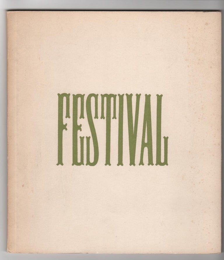 Item #14403 FESTIVAL; Spring Poetry Festival at Wesleyan. George Garrett, Willis Barnstone ed, signed by Richard Wilbur, Willis Barnstone ed.