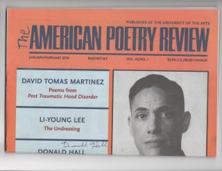 Item #14449 THE AMERICAN POETRY REVIEW; Vol. 47, No. 1. Donald Hall, signed by