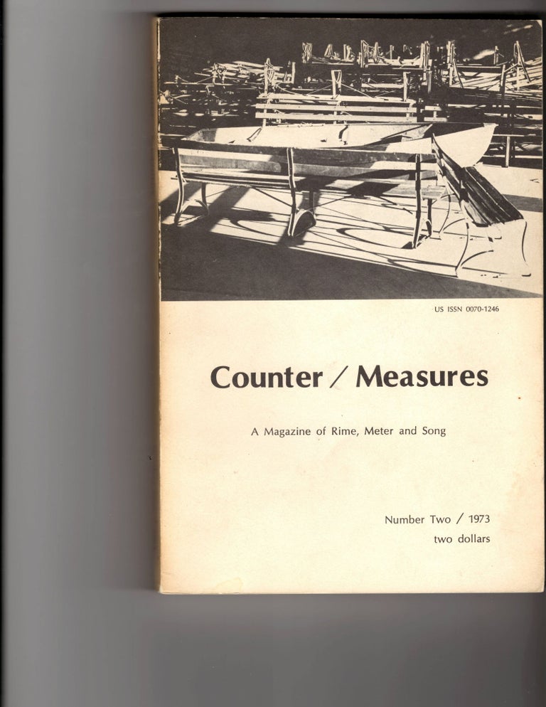 Item #14570 COUNTER/MEASURES: 25 Number 2; A Magazine of Rime, Meter and Song. X. J. Kennedy, Dorothy, Robert Pinsky, signed by.