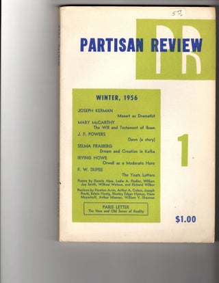 Item #14586 PARTISAN REVIEW Vol. XXIII, No. 1. William Phillips, Philip Rahv, Richard Wilbur,...