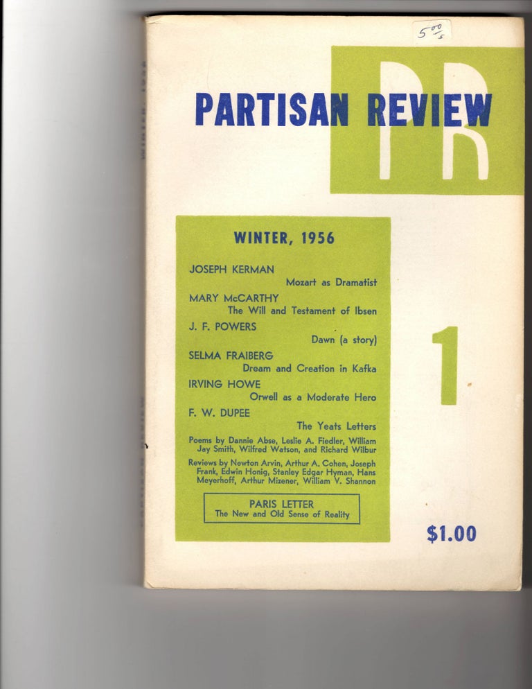 Item #14586 PARTISAN REVIEW Vol. XXIII, No. 1. William Phillips, Philip Rahv, Richard Wilbur, signed by.