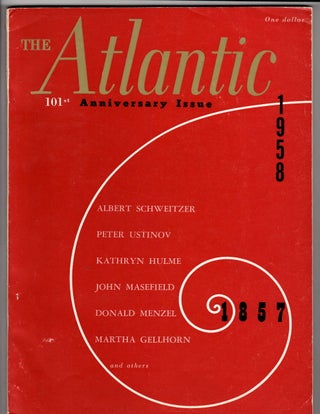 THE ATLANTIC Vol. 202, No. 5; 101 ST Anniversary Issue. Richard Wilbur.