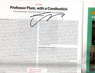 Item #14753 "Professor Plum, with a Candlestick" in BOOKFORUM Vol. 23, Issue 2. Kevin Young,...