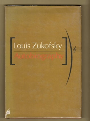 Item #14985 AUTOBIOGRAPHY. Louis Zukofsky