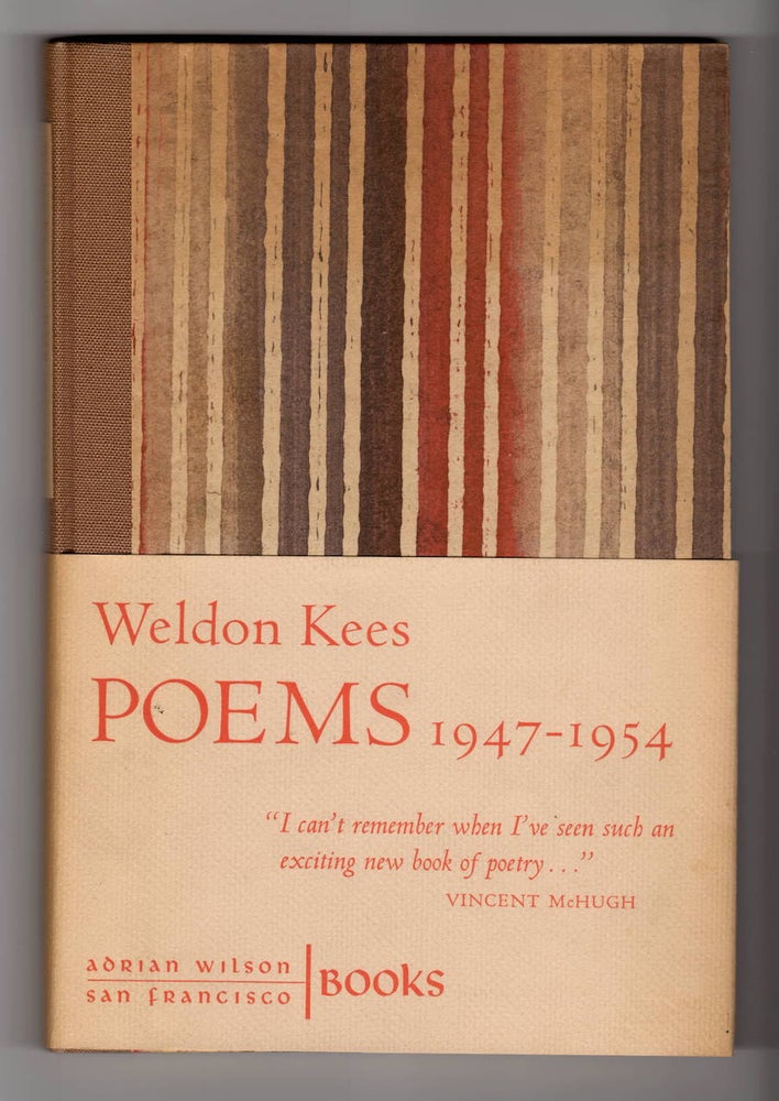 Item #15313 POEMS 1947 - 1954. Weldon Kees, signed by Adrian Wilson.