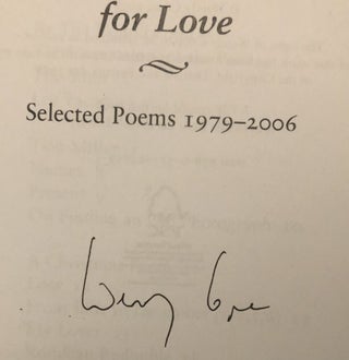TWO CURES FOR LOVE; Selected Poems 1979-2006