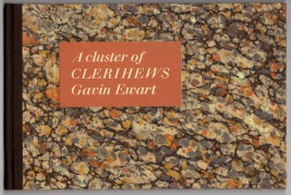 Item #15525 A CLUSTER OF CLERIHEWS. Gavin Ewart
