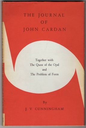 Item #15604 THE JOURNAL OF JOHN CARDAN; Together with The Quest of the Opal and The Problem of...