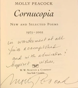 CORNUCOPIA; New & Selected Poems