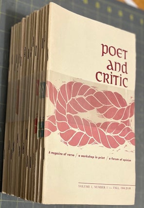 Item #15748 POET AND CRITIC (incomplete run) Vol 1, through Volume 8; A magazine of verse, a...
