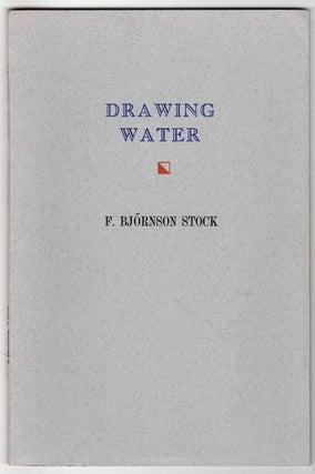Item #15826 DRAWING WATER. F. Bjornson Stock