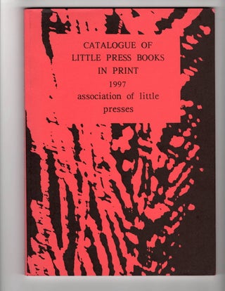 Item #15884 CATALOGUE OF LITTLE PRESS BOOKS IN PRINT #14. Bill Griffiths, Bob Cobbing