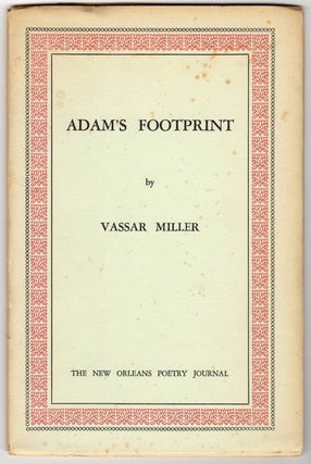 Item #15894 ADAM’S FOOTPRINT. Vassar Miller