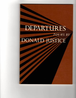 Item #15918 DEPARTURES. Donald Justice