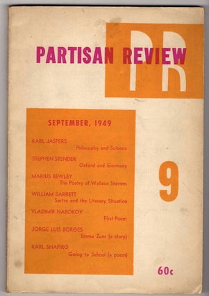 Item #15945 PARTISAN REVIEW, VOL. XVI, NO. 9, SEPT. 1949. William Phillips, Philip Rahv,...