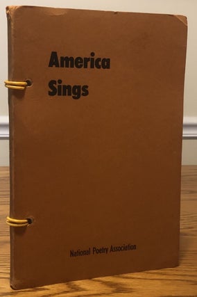 Item #16004 AMERICA SINGS; Anthology of College Poetry. Jack Gilbert