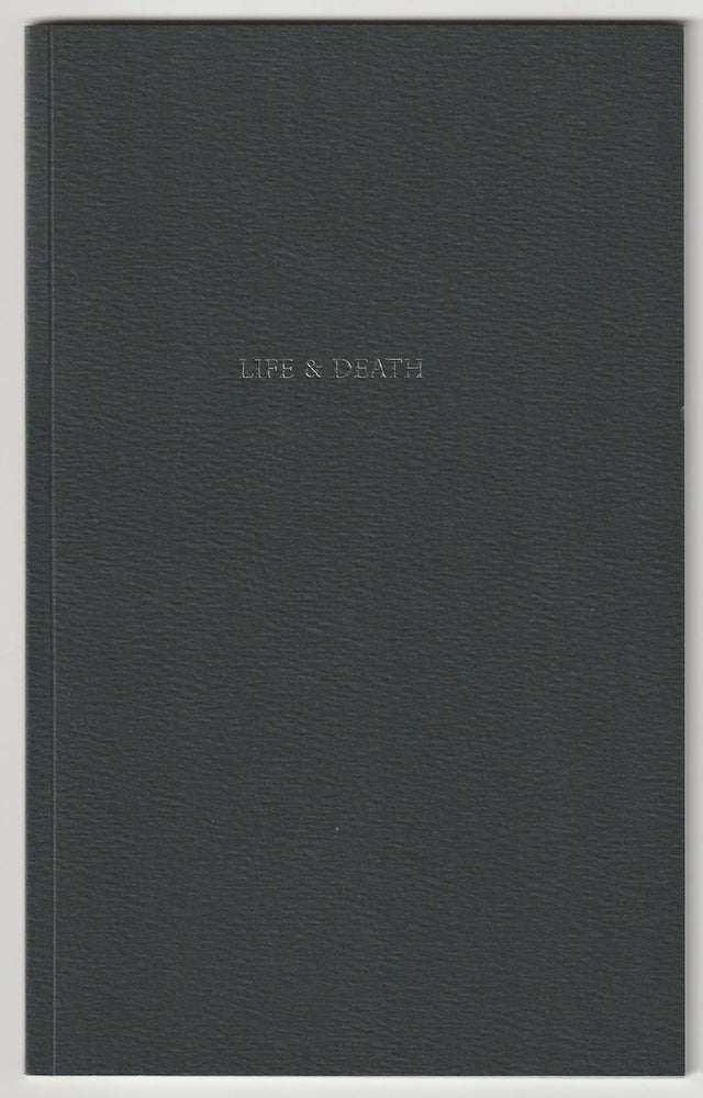 Item #16011 LIFE & DEATH / THE BLACK PAINTINGS. Robert Creeley, Francesco Clemente.