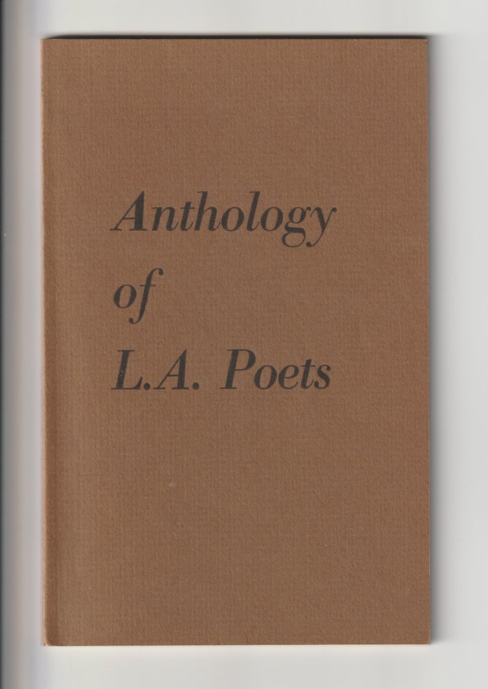 Item #16130 ANTHOLOGY OF L. A. POETS. Charles Bukowski, Neeli Cherry, Paul Vangelisti.