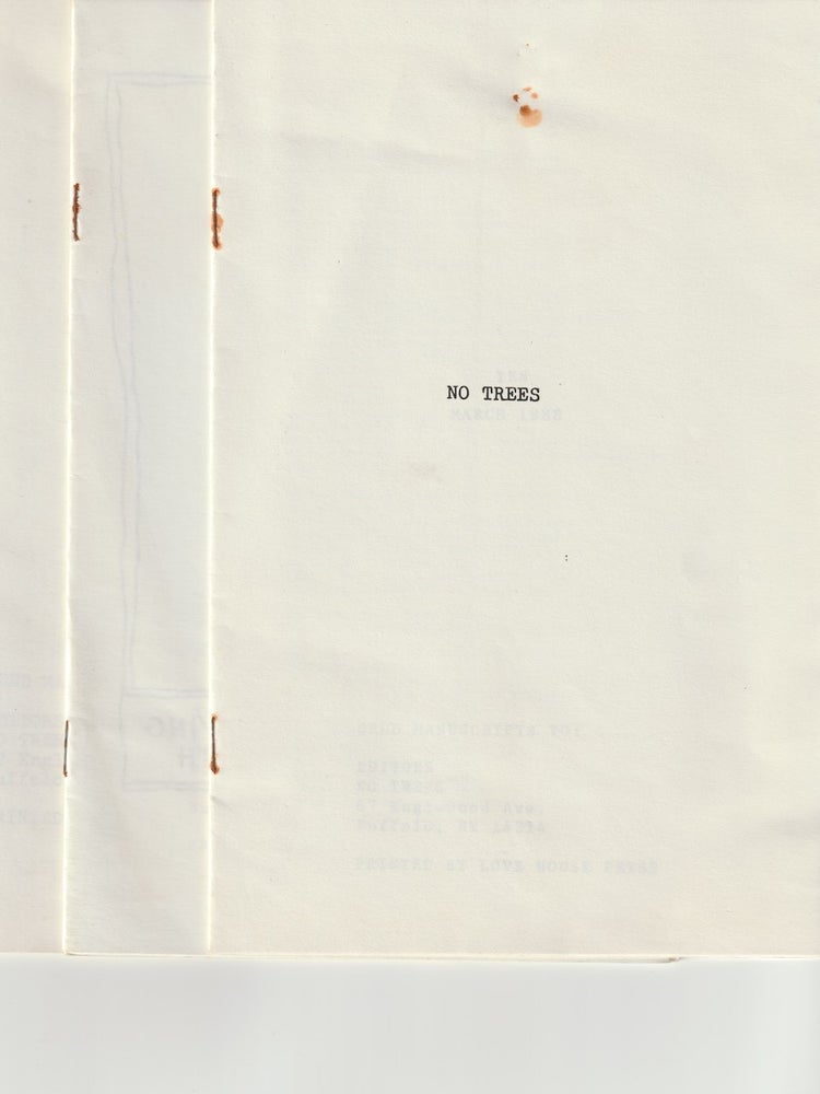 Item #16138 NO TREES Nos. 6, 8/9 & 10. Tuli Kupferberg, Robert Creeley, Michael Basinski.