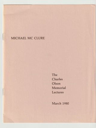 Item #16139 THE CHARLES OLSON MEMORIAL LECTURES; "Let Energy Flow Through The System" Michael...
