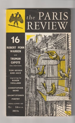 Item #16280 THE PARIS REVIEW, No. 16. George Plimpton, Donald Hall, Truman Capote Robert Penn...