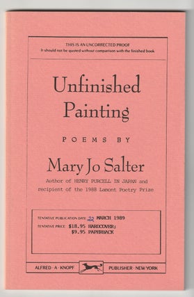 Item #5060 UNFINISHED PAINTING. Mary Jo Salter
