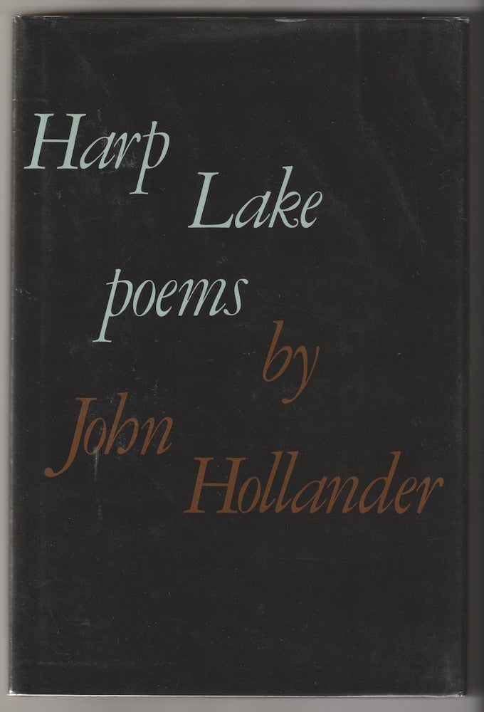 Item #5996 HARP LAKE; Poems. John Hollander.